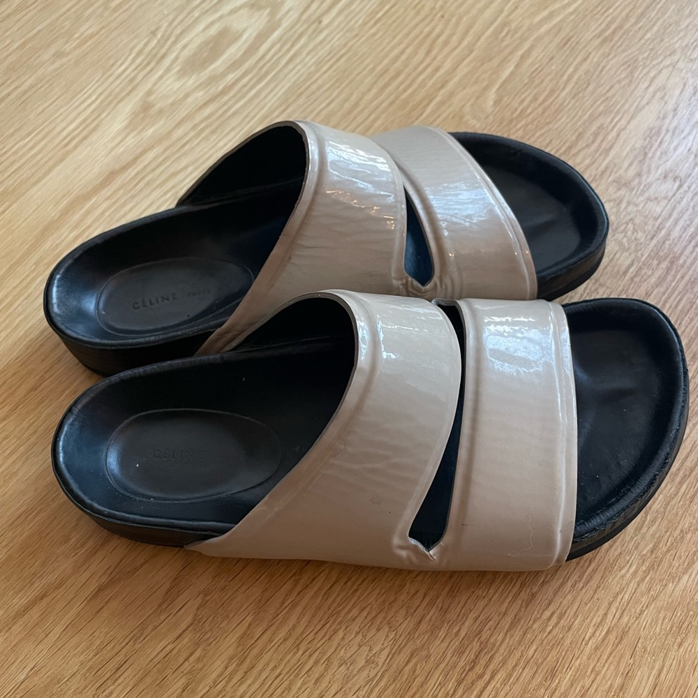 Celine Patent Leather Sandals